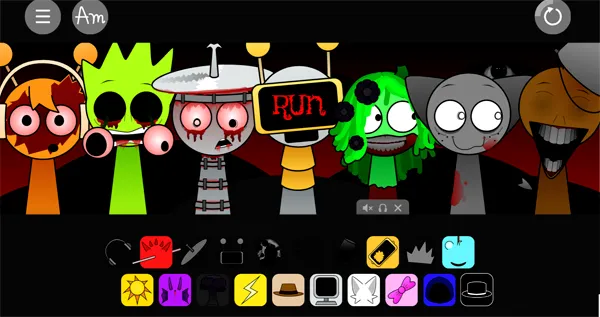 Drag swapped icons onto the stage to mix