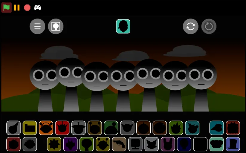 Drag a character icon onto the stage in Sprunki Phase 1.5