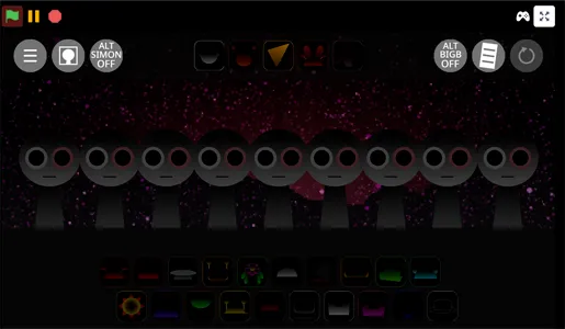 Place rhythm characters in Sprunki Pink Eye Treatment