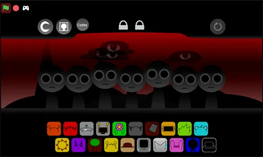 Drop a sound icon onto a gray figure in Sprunki Wenda Treatment 2.0