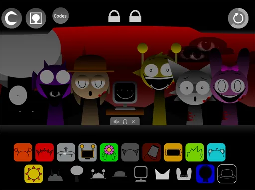 Layer characters to build a Sprunki Wenda Treatment 2.0 mix